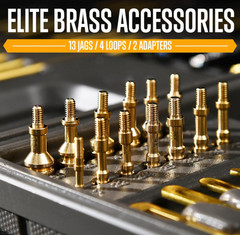 Elite Gun Cleaning Kit, Universal Handgun & Shotgun Set with Brass Brushes