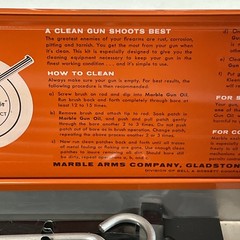 Vintage Marble Gun Cleaning Kit METAL CASE Missing Patches & Oil gunsmith