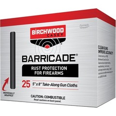 Birchwood Casey – Barricade Rust Protection Take-Alongs 25 Wipes