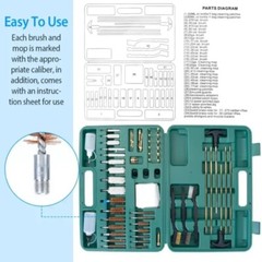 New Universal Gun Rifle Pistol Handgun Shotgun Firearm Cleaning Kit Set w/Case