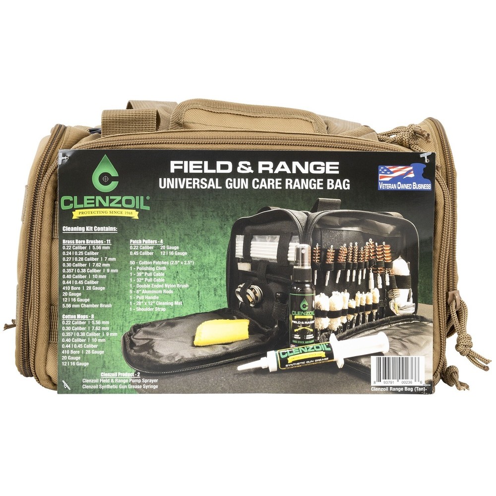 Clenzoil Universal Gun Care Range Travel Gun Cleaning Gear Bag, Tan #2366