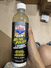 1 Lucas Oil 10880 Gun Metal Polish And Tumbler Media Additive 16 Ounce