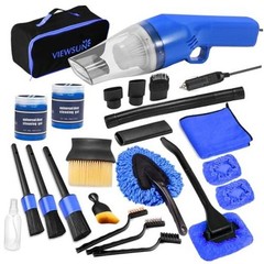 18PCS Car Cleaning Kit, Car Interior Detailing Kit with High Power Blue