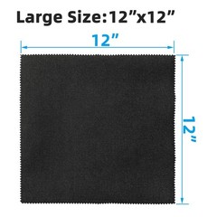 Miaozhun 4 Pack Microfiber Gun Cleaning Cloth, 12″x12″ Lint Free Gun Cleaning…