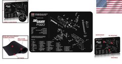Firearm Mat Sig P320 Pistol Diagram Work Surface Protection Washable Resilient