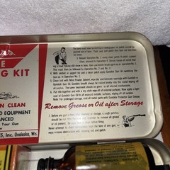 Vintage Outers Gunslick Rifle Cleaning Kit No. 477 w/ Box Solvent & Patches
