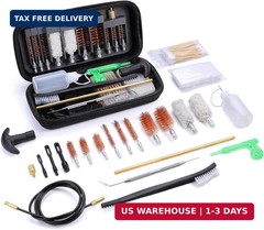 Gun Cleaning Kit Universal Handgun Cleaning Kit, .22,.357,.38,9mm,.45 Caliber Pi