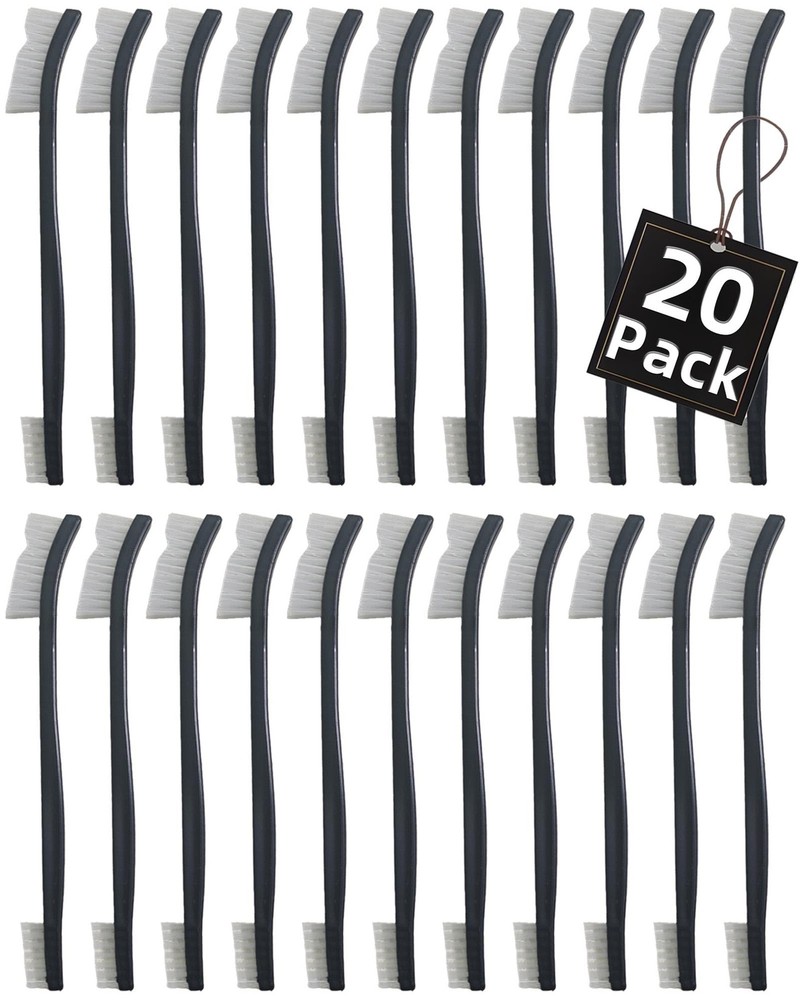 20 Pack Miaozhun Double-Ended Gun Cleaning Brush, 7 Inch Nylon Bristle Brushes,