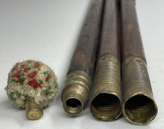 Vintage Wood & Brass 3 Piece Shotgun Cleaning Rod With Soft Tip
