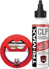 Real Avid Gun Cleaning Snake for 9mm 357 38 Caliber and 4oz CLP Squeeze Bottle