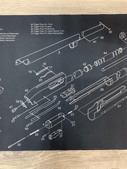 Gun Cleaning Bench Mat 12″ x 36″ Remington 870