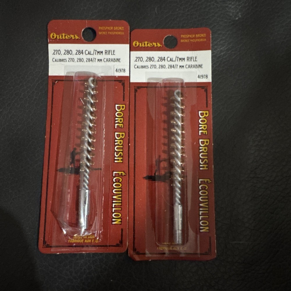 Lot of 2 Outers .270 .280 .284 Caliber / 7 mm Rifle Bore Brush # 41978