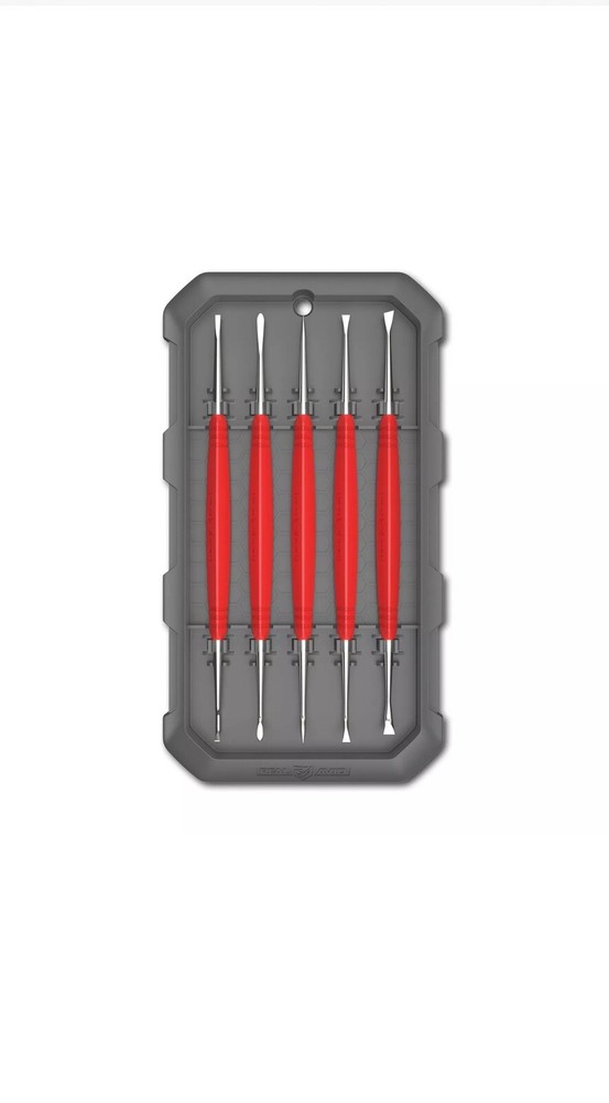 Real Avid Accu-Grip Steel Picks Set of 5 Double Sided w/ Rubber Grips AVAGSPS