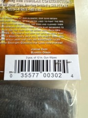 Gun Wipes 3 Pack Silicone Treated Fabric