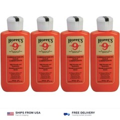 HOPPE’S No. 9 Lubricating Oil, 2-1/4 ounces Bottle (4-Pack)