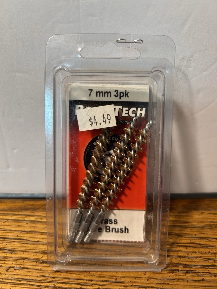 Bore Tech BTBR-07-003 Bronze Rifle Bore Brushes 7mm .270 Caliber 3pk New Sealed