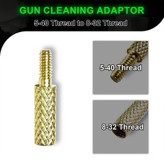 Rifle Cleaning Rod Brass Adapter 5-40/8-32 Male 8-32/5/16-27/10-32 Female 22