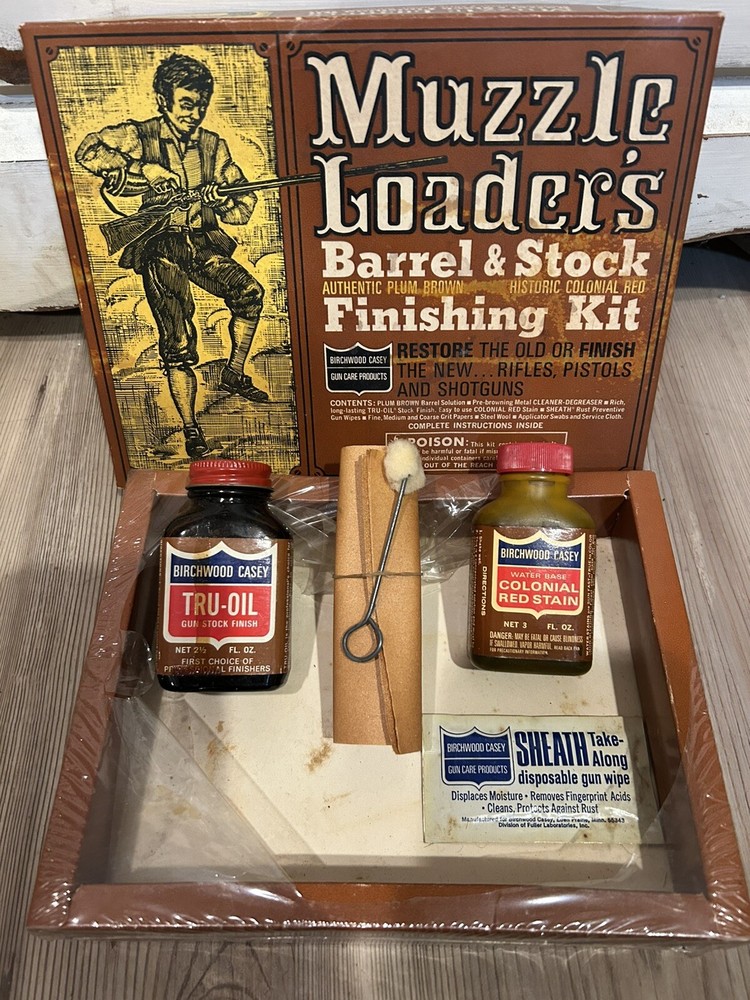 Vintage Birchwood Casey Muzzle Loaders Barrel And Stock Finishing Kit.