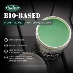FrogLube Bio Based Gun Lubricant Non Toxic Mint Scented Grease for Firearms
