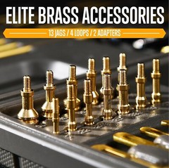 Premium Handgun and Shotgun Cleaning Kit with Reinforced Rods & Brass Brushes
