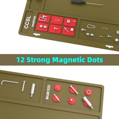 Extra Large Gun Cleaning Mat 48″x16″ – Magnetic Anti-Slip Workbench Mat for Pist