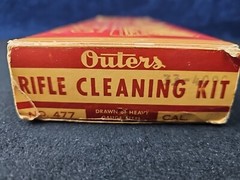 Vintage Outers Gunslick Rifle Kit No. 477 Tin 22 Cal Gun Cleaning Kit Many Parts