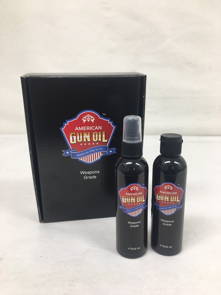 American Gun Oil for lubricating firearms / guns two 4oz bottles