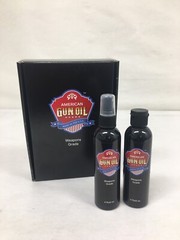 American Gun Oil for lubricating firearms / guns two 4oz bottles