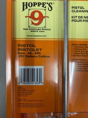 HOPPES Pistol Gun Cleaning Kit 9MM 38 357 HOPPC038B NEW
