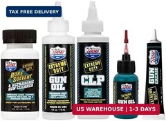 Lucas Extreme Duty 4oz Bore Solvent, Gun Oil, CLP & 1oz Needle Oiler, Grease Tub