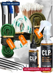 Gun Cleaning Kit Complete – 3″ Gun Cleaning Patches 9mm / 5.56 / 12ga, Double He