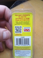 Pro-Shot Spear Tip Cleaning Jag For .357 / .38 Caliber / 9 mm Caliber Brass J38B