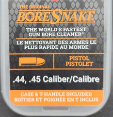 Hoppe’s Bore Snake Cleaner .44 .45 Caliber Case T-Handle 24004D NEW