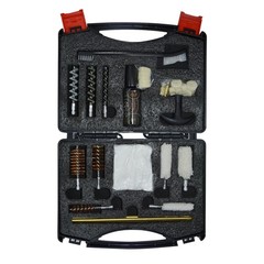 Universal Gun Cleaning Kit for 12/20/410 Gauge – Brushes, Oil, Patches & Rods