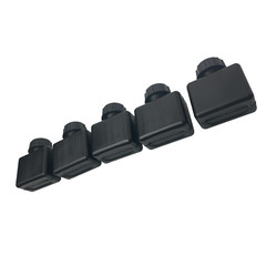 5 Pack Black Plastic Chemical Resistant Oil/Solvent Bottle w/sealing lid 2.5oz