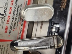 Vintage Outers Tin “Gunslick” Rifle Kit 30 Cal. w/original near full bottles