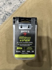 Hoppes 24002VD Viper Den Pistol Boresnake for 9mm/.357/.38 Caliber Handguns 1 Pc