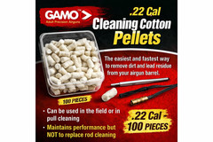 Cotton Cleaning Pellets .22 Cal 100 Pack–Barrel Cleaning Pellets for Maintenance