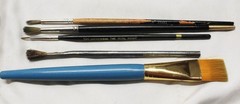 Large Misc. Lot of Brushes – Artist, Cleaning, Bottle, Firearm. tapered, etc.