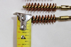 3 US Military Issue USGI Brass Bore Barrel Brush For 9mm Caliber Lot Of 3
