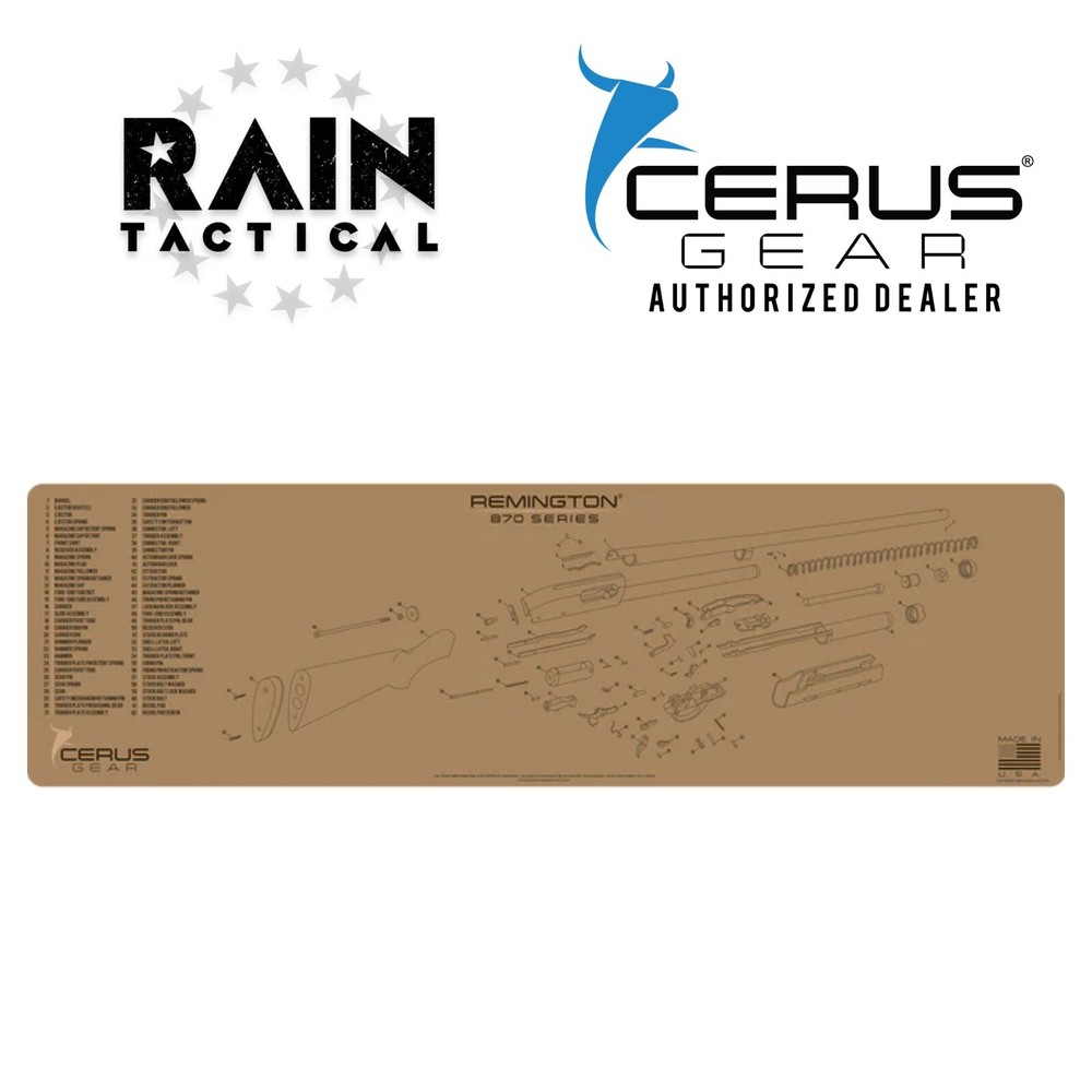 Remington 870 Shotgun Premium Cleaning Bench Mat MAGNUM XXL FDE