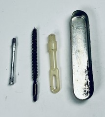 Vintage Outers Rifle Cleaning Kit No 477 Metal Tin Gunslick Patches USA