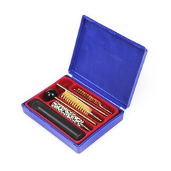 Pistol Gun Cleaning Kit .357 .38 9mm Cal Handgun Bore Cleaner Brush Set