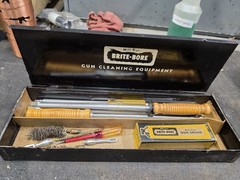 Vintage Mill Run Brite-Bore Gun Cleaning Equipment Set in Original Black…