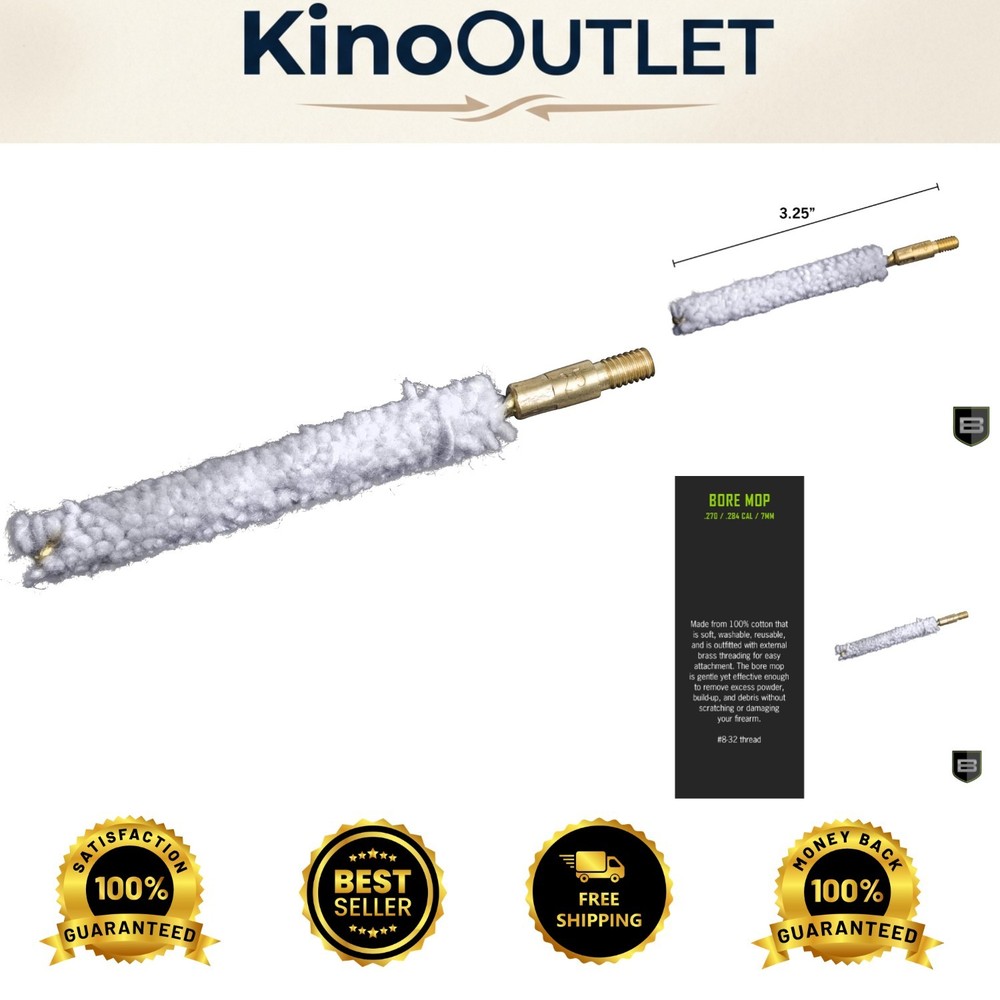 Efficient Bore Mop – .270/.284 Cal/7mm Cleaning Swabs for Accurate Firearm Care