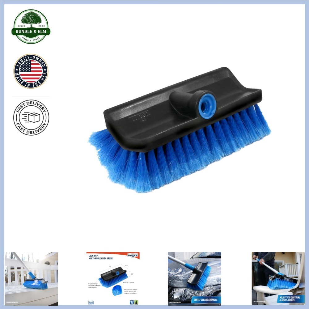 Versatile Bi-Level Wash Brush for Safe Cleaning of Boats and Delicate Surfaces