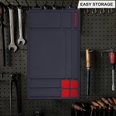 Blue Anti-slip Gun Maintenance Mat, Rubberized Repair Mat 15.9″ x 9.8″
