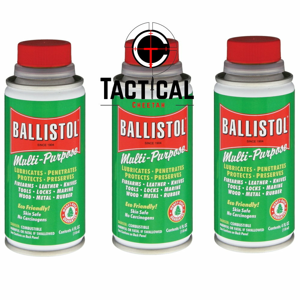 3 Cans of 4 oz of Gun Cleaning Ballistol USA MADE &