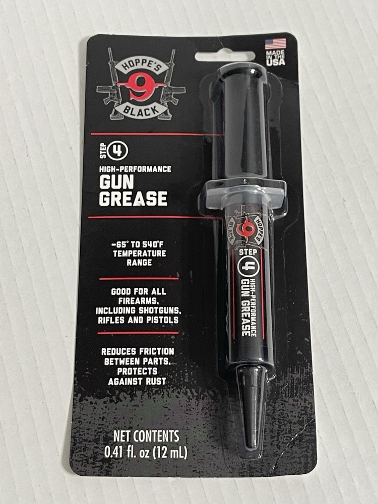 Hoppe’s HBGG No. 9 Black High Performance Gun Grease 12cc Syringe