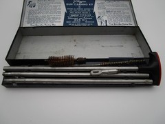 Vintage J.C. Higgins No. 710 Shotgun Gun Cleaning Kit w/ Case Oil & Bluer